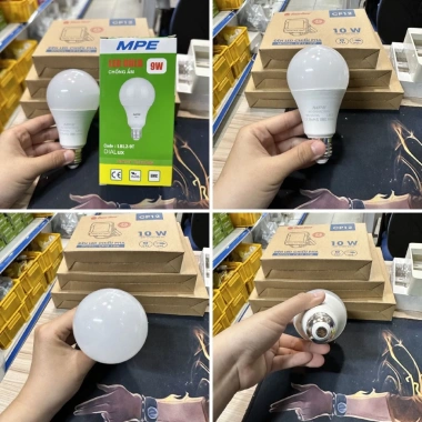 Bóng đèn LED MPE chống ẩm LBL2 9W - Trắng 6.500K, Vàng 3.000K, tiết kiệm, giảm giá 41.798 VND