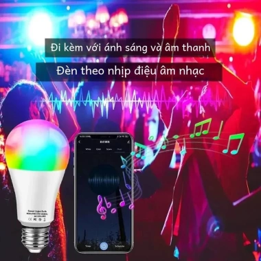 Bóng đèn LED RGB 9W/10W 220V điều chỉnh độ sáng, đổi màu, giá 40.109 VND 5