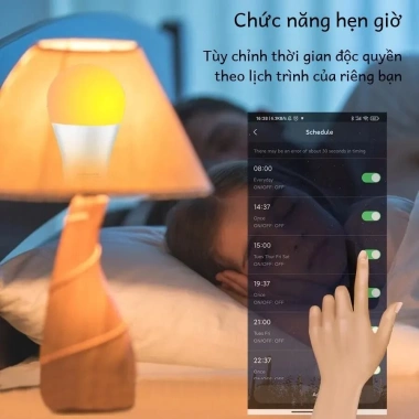 Bóng đèn LED RGB 9W/10W 220V điều chỉnh độ sáng, đổi màu, giá 40.109 VND 6