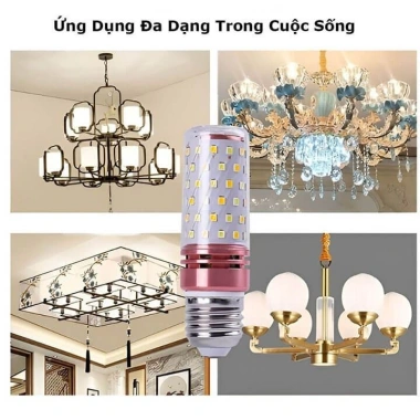 Bóng đèn LED siêu sáng đui xoáy E27, công suất cao, hình bắp ngô, giá chỉ 10.000 VND 4 Bóng đèn LED siêu sáng đui xoáy E27, công suất cao, hình bắp ngô, giá chỉ 10.000 VND 4