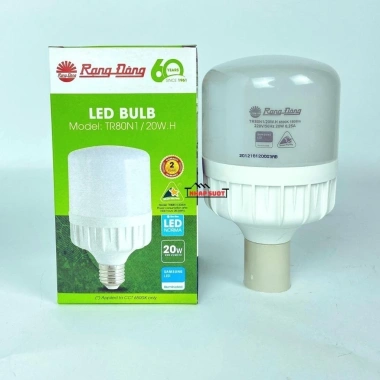 Bóng đèn LED trụ Rạng Đông 20-80W, trắng/vàng, bảo hành 24 tháng, chỉ 99.100₫