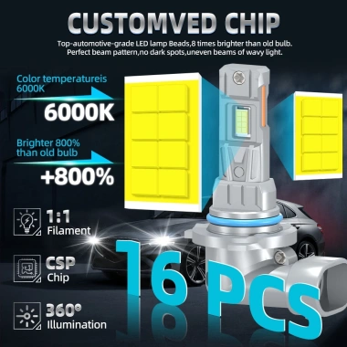 Bóng Đèn Pha 150W 6.000K Plug-N-Play cho Honda Civic FD 2.005-2.011, Độ Sáng 800%, Giá 750k 5