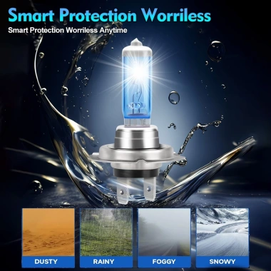 Bóng Đèn Pha Halogen 100W 6.000K 20.000LM Plug‑N‑Play Canbus 800% Độ Sáng – Dùng cho Mitsubishi Outlander 2.012‑2.023