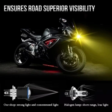 Bóng đèn pha LED xe máy EHES H4 H6 BA20D - Độ sáng cao, tiết kiệm, giá 92.543đ