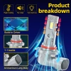 Bóng Đèn Pha Ô Tô 100W 6.000K 800% 20.000LM Plug‑Play Canbus cho Mitsubishi Outlander 2.007‑2.012 - Giá 750k 2