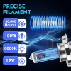 Bóng Đèn Pha Ô Tô Halogen 100W 6.000K Canbus cho Mitsubishi Xpander 2.017‑2.019 6