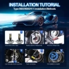 Bóng đèn pha Toyota Vios 6.000K 110W 15.000LM Plug-N-Play Canbus Không lỗi Hi-Lo Beam 7