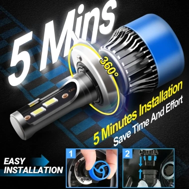 Bóng đèn pha Toyota Vios 6.000K 110W 15.000LM Plug-N-Play Canbus Không lỗi Hi-Lo Beam 9