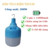 Bóng đèn tích điện 200W siêu sáng có móc treo Giá 150.000 đồng giảm đặc biệt