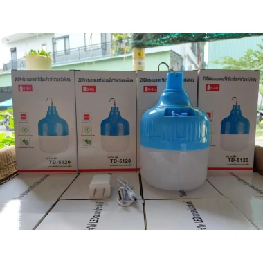 Bóng đèn tích điện 200W siêu sáng có móc treo Giá 150.000 đồng giảm đặc biệt