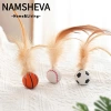 Bóng đồ chơi NAMSHEVA cho mèo Quả bóng nảy silicon bền, lăn vui nhộn, chỉ 30.910₫