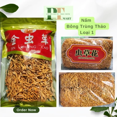 Bông Đông Trùng Hạ Thảo 100g - Nấm Kim Trùng Thảo, Giá Giảm 45.000 VND, Tăng Sức Đề Kháng & Sức Khỏe