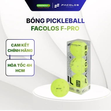 Bóng Facolos F-Pro Pickleball Gen 2 - Hiệu suất cao, giá chỉ 55.000₫, giảm mạnh