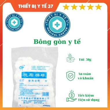Bông Gòn Viên Y Tế 40g - Tiện lợi, An toàn, Vô khuẩn, Giá chỉ 35.000 VND