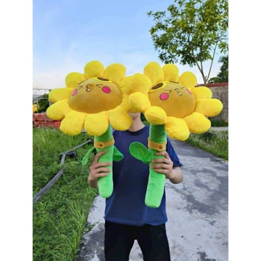 Bông Hoa Hướng Dương 65cm Mặt Cười Đeo Kính - Nhồi Bông Dày Đầy Đặn Chắc Tay Sale 75.000₫