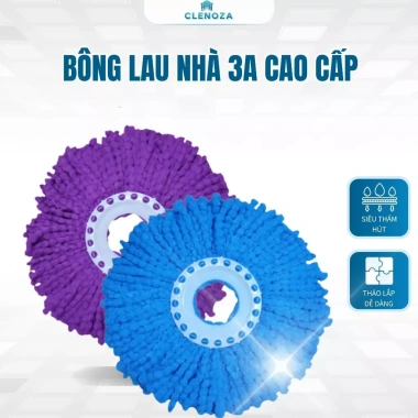 Bông Lau Nhà 360 Độ Areti 3A Sợi Microfiber Siêu Thấm Hút Dày Dặn 22.579 VND