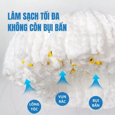 Bông lau nhà 360 độ Areti chất 100% cotton, thay thế mọi cây lau, giá 9.000đ