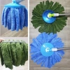 Bông lau nhà 360 độ thay thế mâm tròn 16cm, vải cao cấp siêu mềm, thấm hút, bám dính, sạch gấp 3 lần - Giá chỉ 22.000đ
