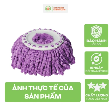 Bông lau nhà cotton siêu thấm hút, thay thế cây lau 360, tiết kiệm, chỉ 20.000₫