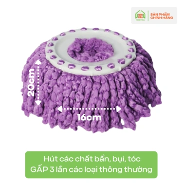 Bông lau nhà cotton siêu thấm hút, thay thế cây lau 360, tiết kiệm, chỉ 20.000₫ 10 Bông lau nhà cotton siêu thấm hút, thay thế cây lau 360, tiết kiệm, chỉ 20.000₫ 10
