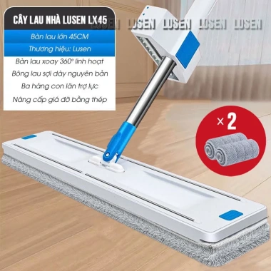Bông lau nhà LUSEN LX45 45x12cm cho chổi tự vắt - Giá chỉ 29.000đ 2 Bông lau nhà LUSEN LX45 45x12cm cho chổi tự vắt - Giá chỉ 29.000đ 2