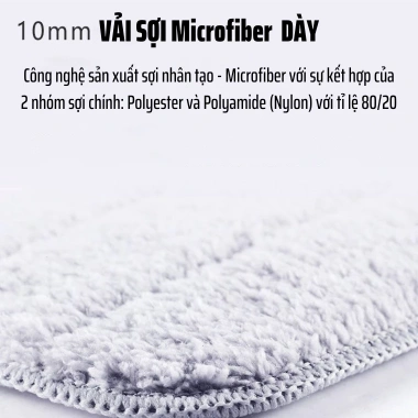 Bông lau nhà LUSEN LX45 45x12cm cho chổi tự vắt - Giá chỉ 29.000đ