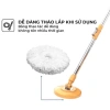 Bông Lau Nha Microfiber Xoay 360 Sunhouse KS-CO350M - Thấm Nhanh, Ưu Đãi 39.000₫ 3