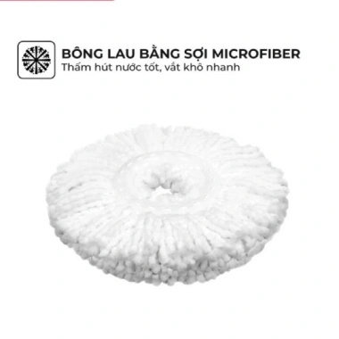 Bông Lau Nha Microfiber Xoay 360 Sunhouse KS-CO350M - Thấm Nhanh, Ưu Đãi 39.000₫ 4