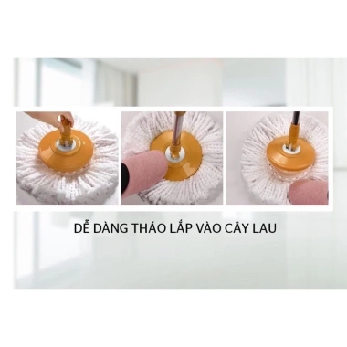 Bông Lau Nha Microfiber Xoay 360 Sunhouse KS-CO350M - Thấm Nhanh, Ưu Đãi 39.000₫ 7