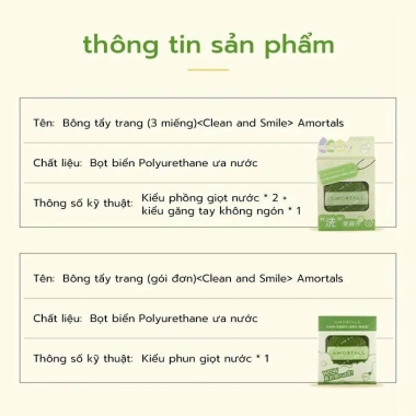 Bông mút rửa mặt bọt biển AMORTALS hình giọt nước làm sạch da mặt, giá 38.900₫ 7 Bông mút rửa mặt bọt biển AMORTALS hình giọt nước làm sạch da mặt, giá 38.900₫ 7