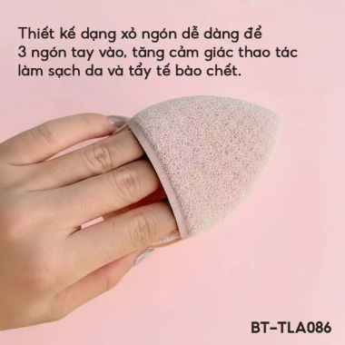 Bông Mút Rửa Mặt Xỏ Ngón TOOLA Làm Sạch Sâu - Face Sponge Giá 33k Giảm Sốc 4