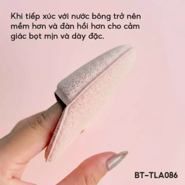 Bông Mút Rửa Mặt Xỏ Ngón TOOLA Làm Sạch Sâu - Face Sponge Giá 33k Giảm Sốc 5