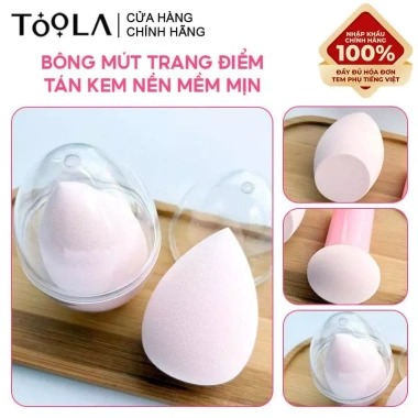 Bông Mút Trang Điểm TOOLA - Tán Kem Nền Mềm Mịn, Tiện Lợi, Giá 45.000₫ Giảm 20% 2 Bông Mút Trang Điểm TOOLA - Tán Kem Nền Mềm Mịn, Tiện Lợi, Giá 45.000₫ Giảm 20% 2
