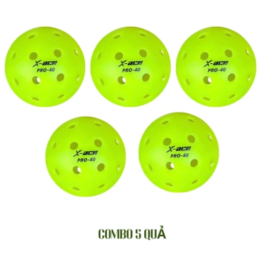 Bóng Pickleball ACE PRO 40 lỗ PE - Chất liệu bền, Giá chỉ 28.000₫ giảm mạnh