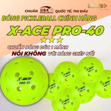 Bóng Pickleball ACE PRO 40 Lỗ PE Chuẩn Thi Đấu - Giá Ưu Đãi 29.000đ - I CHANLONG Bóng Pickleball ACE PRO 40 Lỗ PE Chuẩn Thi Đấu - Giá Ưu Đãi 29.000đ - I CHANLONG