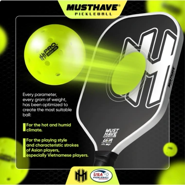 Bóng Pickleball Limited Edition 48 Lỗ PRO ASIA-48 - Tốc Độ Cao, Độ Chính Xác Tuyệt Đối, USAPA Certified - Giá 74.000₫ 6