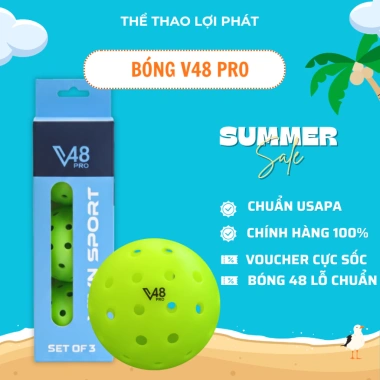 Bóng Pickleball Thi Đấu V48-PRO 48 Lỗ USAPA - Chính Hãng ViVN Sport, Giá 60.000₫