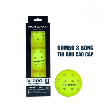 Bóng Pickleball V-PRO VIVN SPORT 40 Lỗ USAPA Combo 10-50 giảm giá 21% chỉ 292.000₫ 9