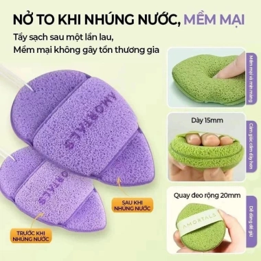 Bông Rửa Mặt Amortals Bọt Biển Wash To Smile - Soft & Dịu Da, Giá chỉ 58.000₫ 4
