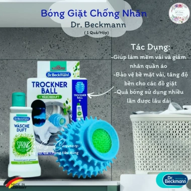 Bóng sấy Dr. Beckmann Trockner Ball chống nhăn quần áo + dung dịch xả – Giá chỉ 55.000₫ 2