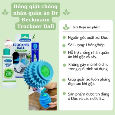 Bóng sấy Dr. Beckmann Trockner Ball chống nhăn quần áo + dung dịch xả – Giá chỉ 55.000₫ 10