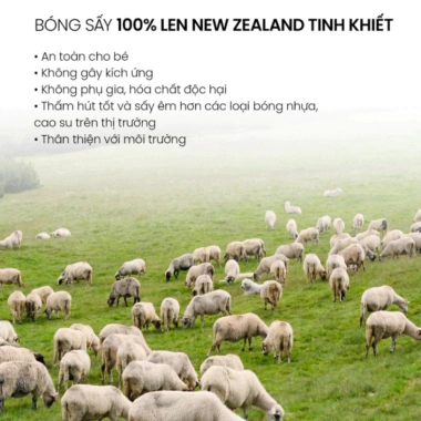 Bóng sấy len lông cừu New Zealand BS01 – Khô nhanh, tiết kiệm điện, chống nhăn, thơm CoCo 4 Bóng sấy len lông cừu New Zealand BS01 – Khô nhanh, tiết kiệm điện, chống nhăn, thơm CoCo 4