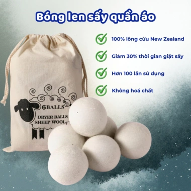 Bóng Sấy Quần Áo Len Lông Cừu Myhome BS01 – Khô Nhanh, Tiết Kiệm Điện, Chống Nhăn
