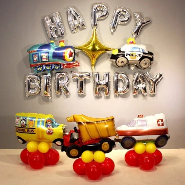 Bóng Sinh Nhật Happy Birthday Ô Tô Bé Trai + Bơm Bóng và Băng Dính 168.750₫ 2