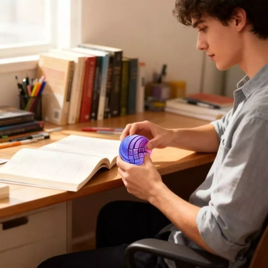 Bóng slime 3D Fidget Gear - Đồ chơi chất lỏng giảm căng thẳng, xoắn lưu lượng mượt 4