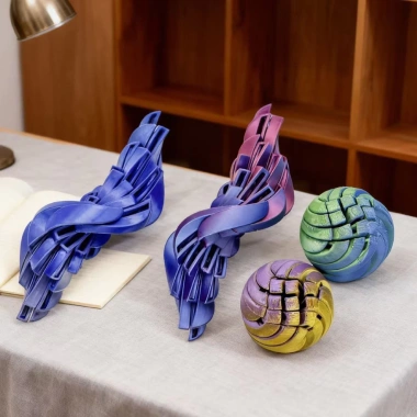 Bóng slime 3D Fidget Gear - Đồ chơi chất lỏng giảm căng thẳng, xoắn lưu lượng mượt 5