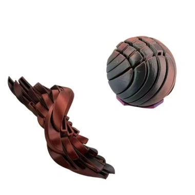 Bóng slime 3D Fidget Gear - Đồ chơi chất lỏng giảm căng thẳng, xoắn lưu lượng mượt 8