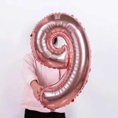 Bóng số Rose Gold sang trọng – Trang trí sinh nhật lộng lẫy, giảm còn 9.000đ 16