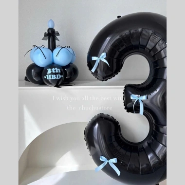 Bóng Số Tuổi + Nơ Trang Trí Sinh Nhật Phong Cách Hàn Quốc THODECOR - Giá 6.500₫ 6 Bóng Số Tuổi + Nơ Trang Trí Sinh Nhật Phong Cách Hàn Quốc THODECOR - Giá 6.500₫ 6