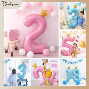 Bóng số tuổi vương miện pastel xanh và hồng trang trí sinh nhật xinh xắn giá ưu đãi 23.700 VND Bóng số tuổi vương miện pastel xanh và hồng trang trí sinh nhật xinh xắn giá ưu đãi 23.700 VND